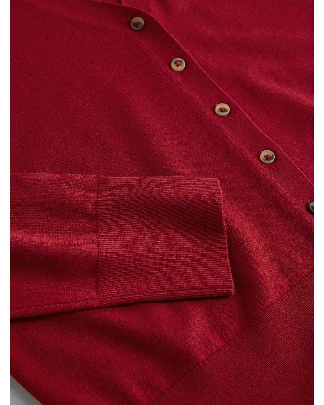 The Set Red 2 Pack Mock Layer Cardigans/Light