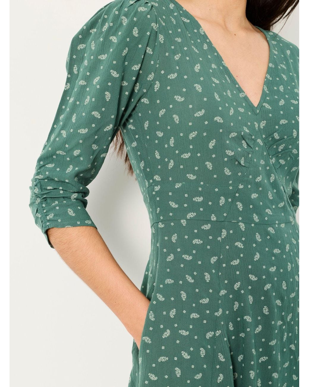 FatFace Green Anya Mini Dress