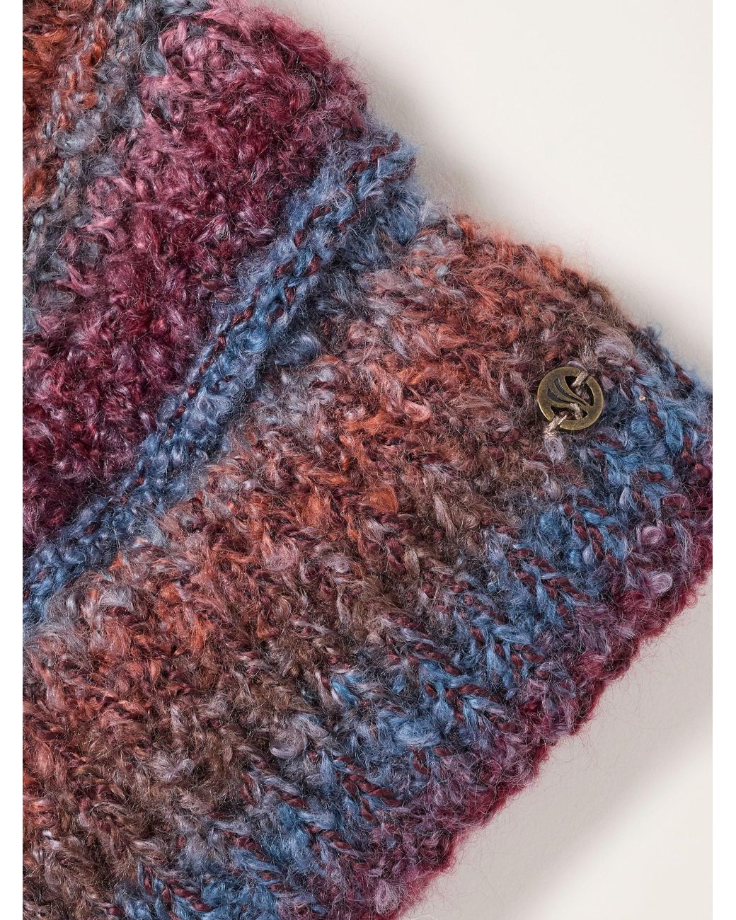 FatFace Blue Fatface Spacedye Bobble Hat