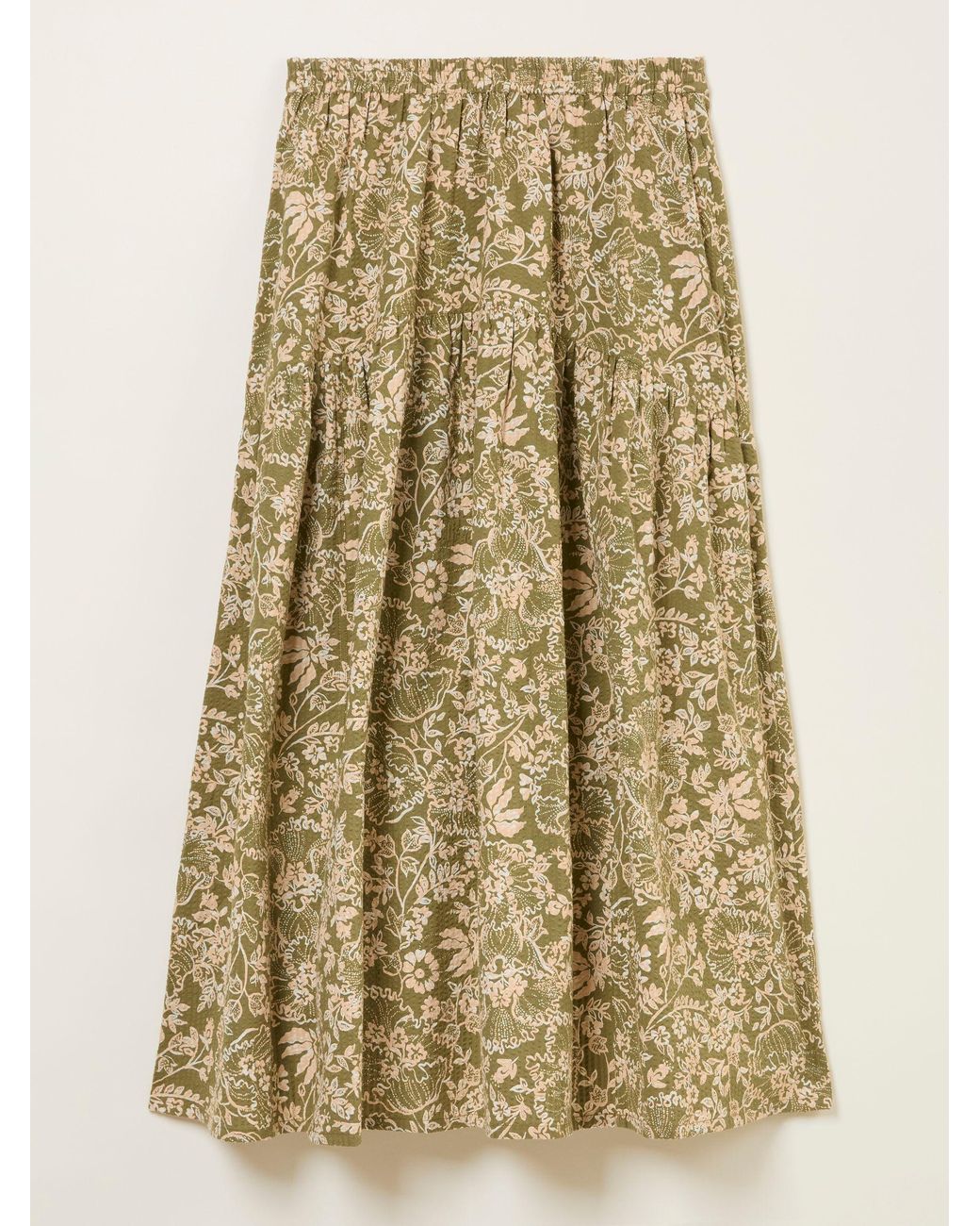 FatFace Natural Fatface Betty Midi Skirt