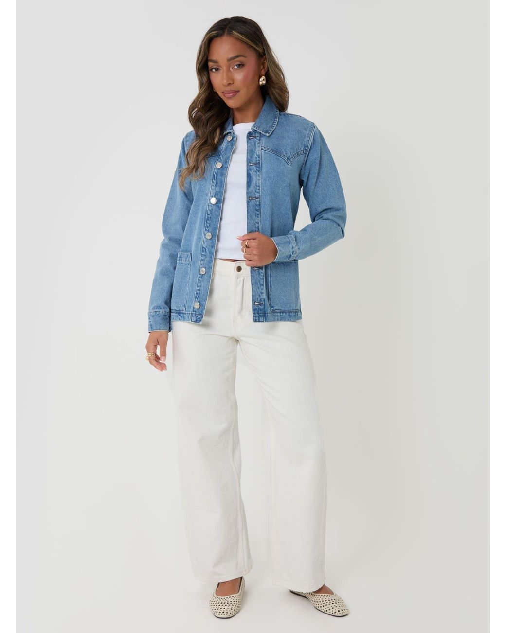 Threadbare Blue Belted Denim Jacket