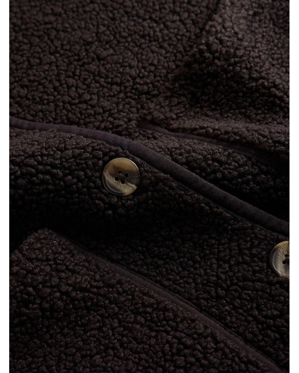 The Set Brown 2 Pack Borg Button Giletes/Oat Marl