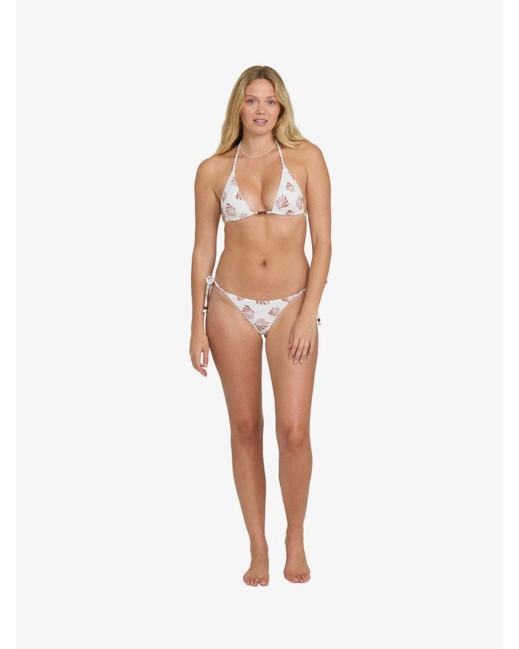 Billabong Natural Sandy Shells Triangle Bikini Top