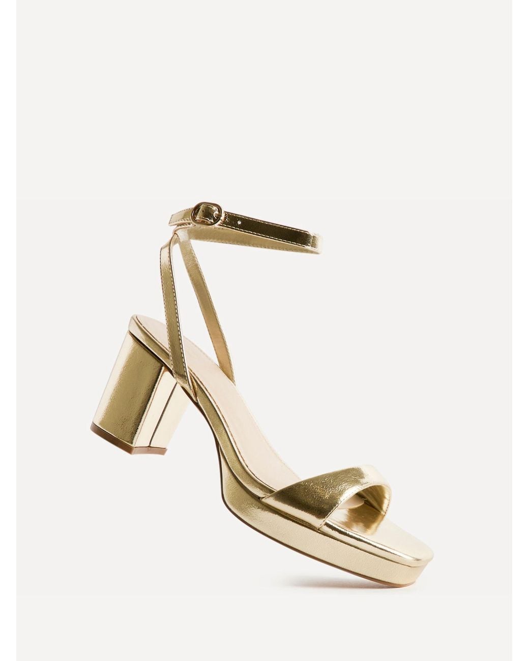 Linzi Natural Elva Platform Block Heeled Sandals