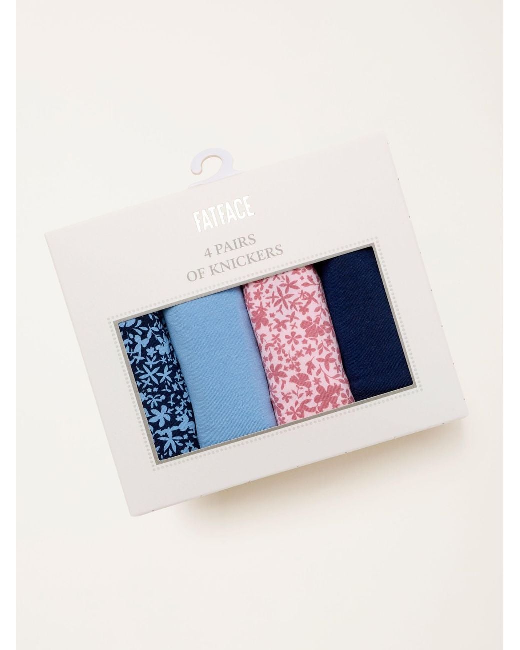 FatFace Blue Fatface 4 Pack/ Tonal Floral Short Knickers