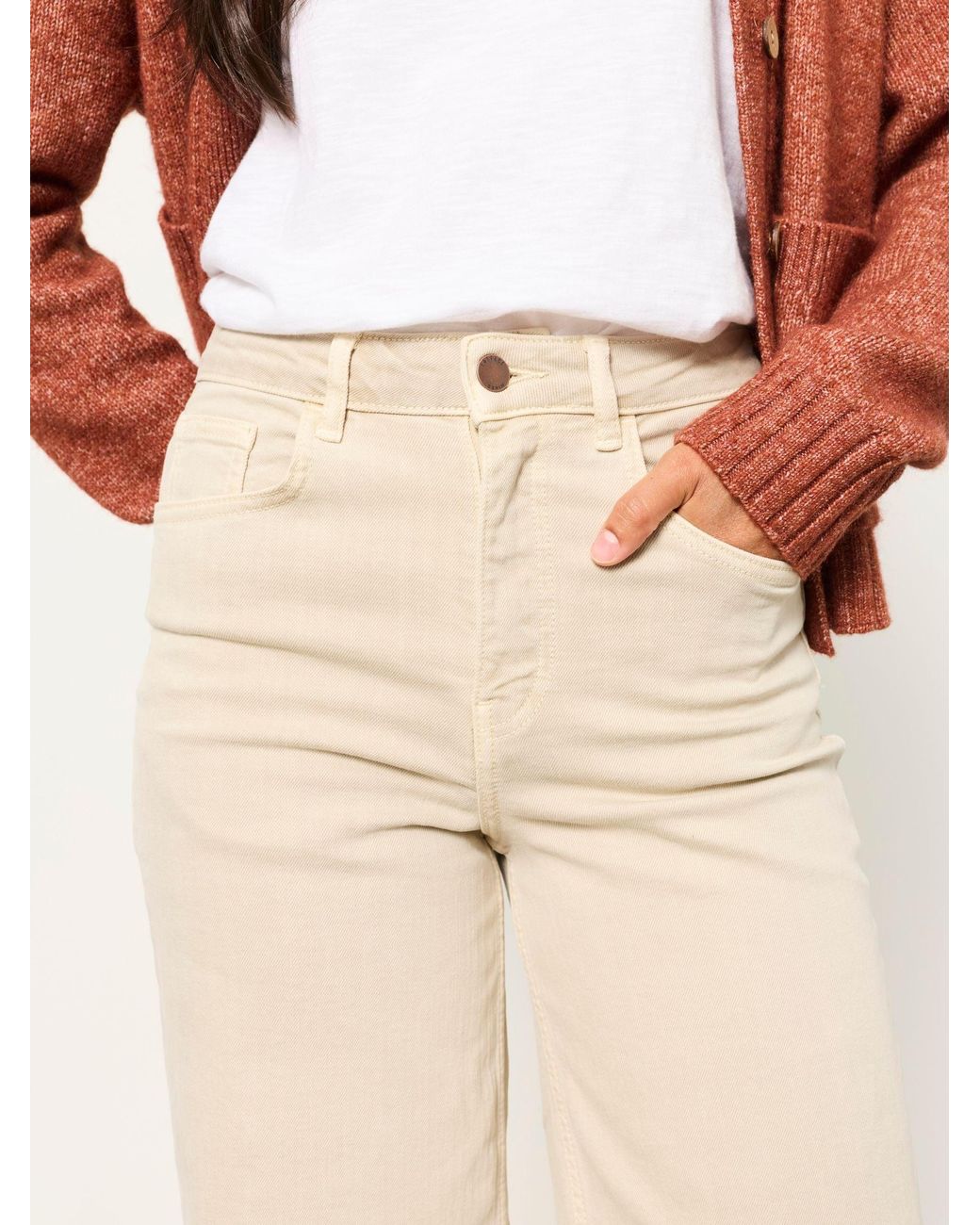 FatFace Natural Welling Wide Leg Wide Leg Jeans