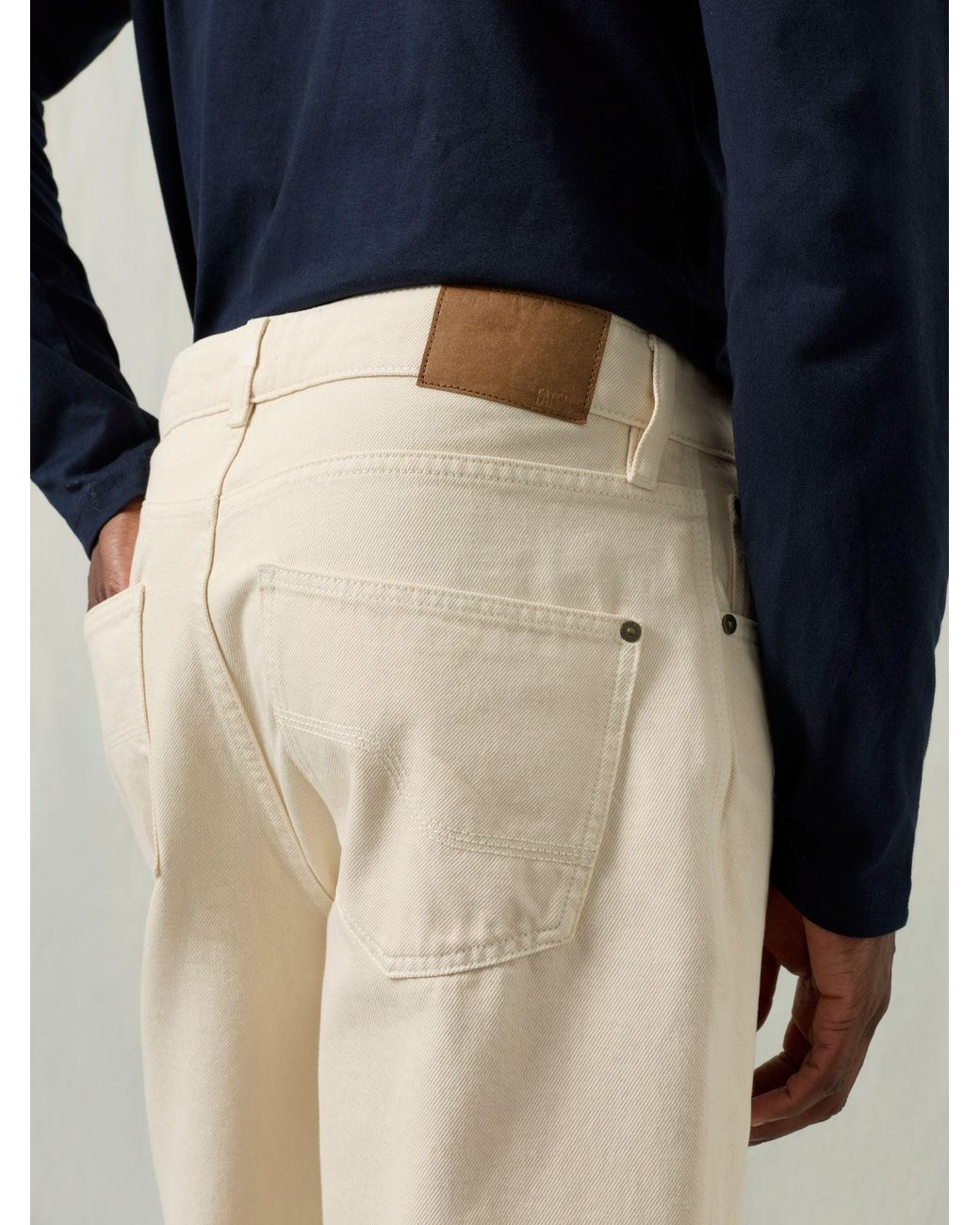 FatFace Natural Fatface Tapered Fit Jeans for men
