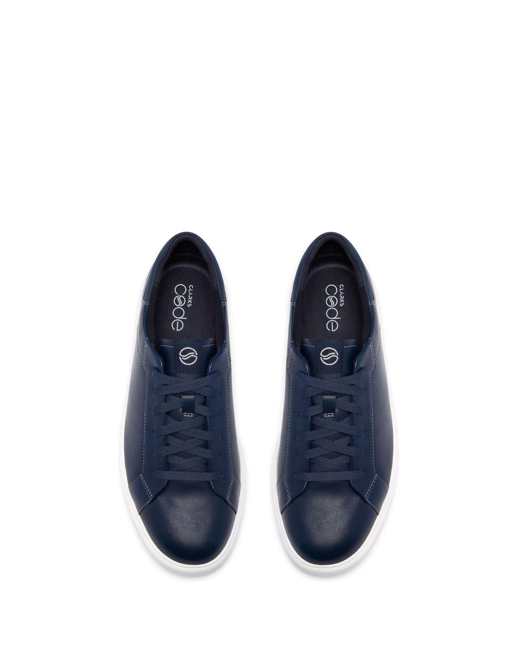 Clarks Blue Burgundy Code C Lace Trainers for men