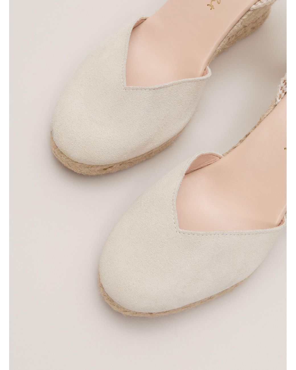 Phase Eight Natural Wedge Espadrille