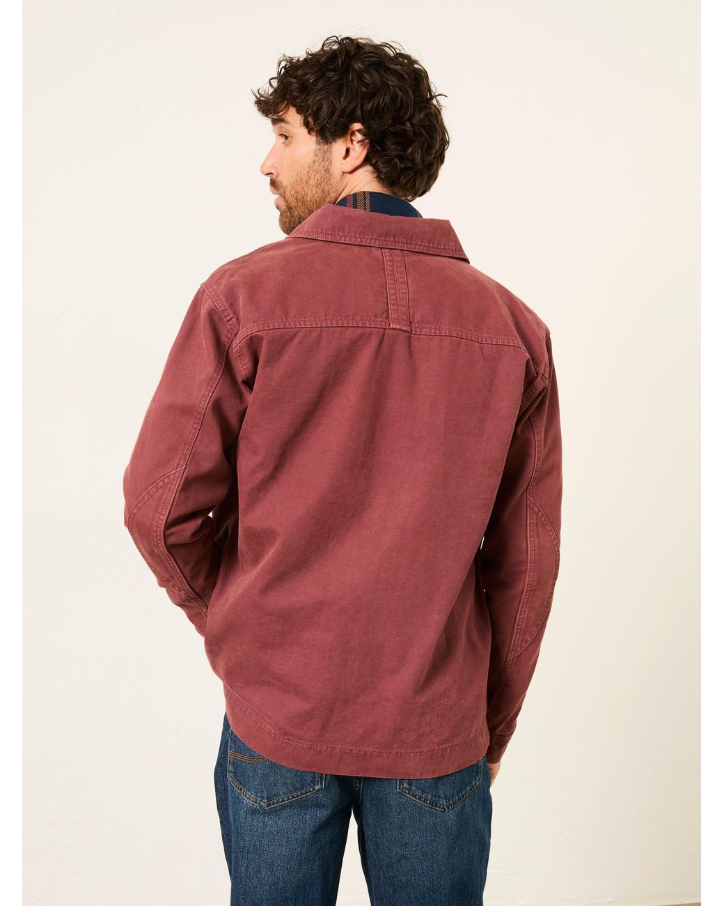FatFace Green Canvas Worker Jacket for men