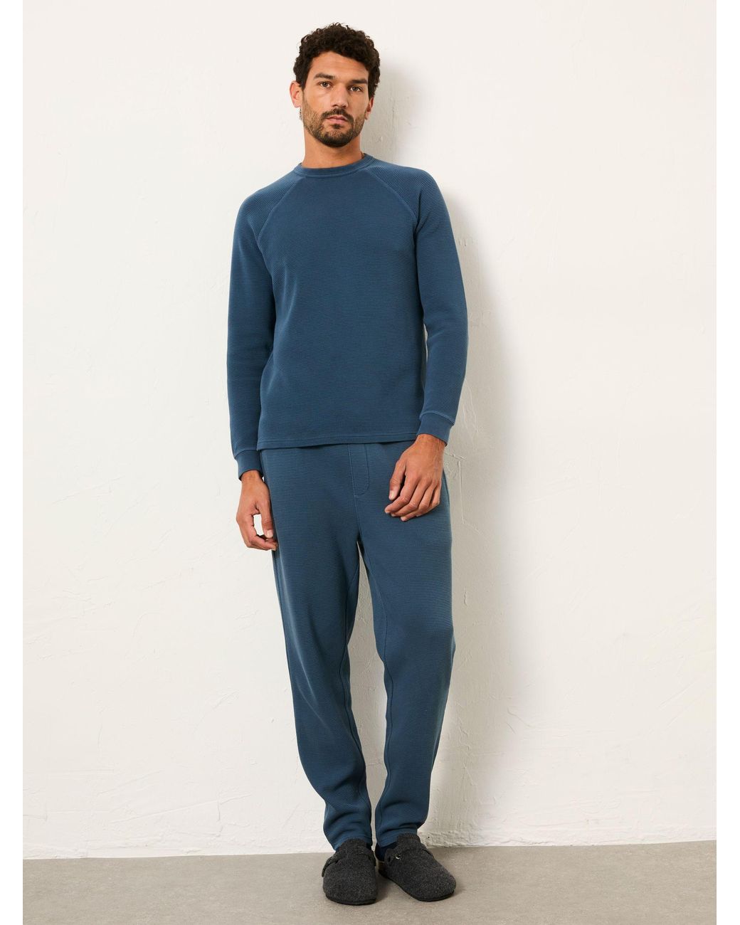 FatFace Blue Wye Crew Neck Sweat for men
