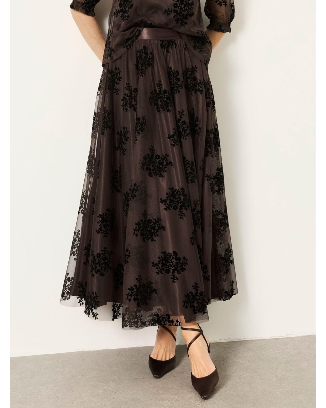 FatFace Brown Tulle Prom Skirt