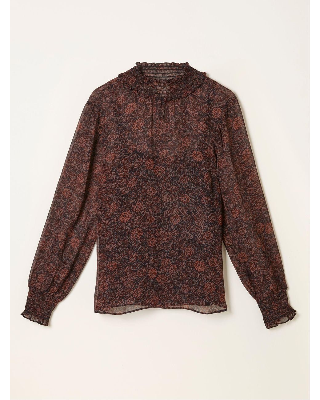 FatFace Brown Jaclyn Blouse