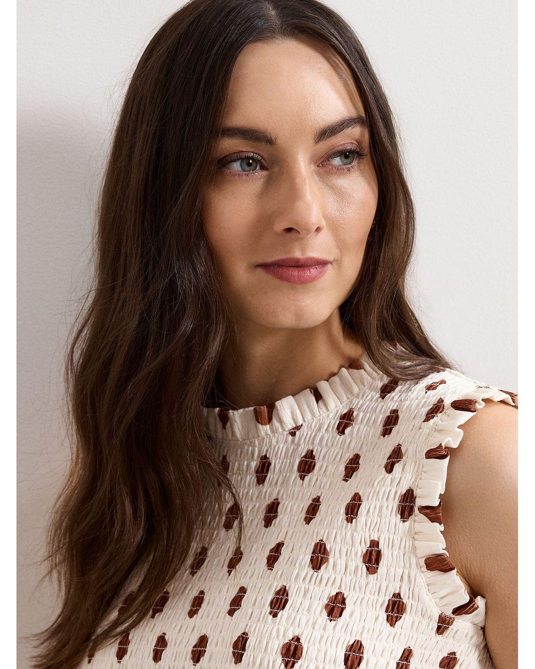 Phase Eight Pink Lenora Spot Top
