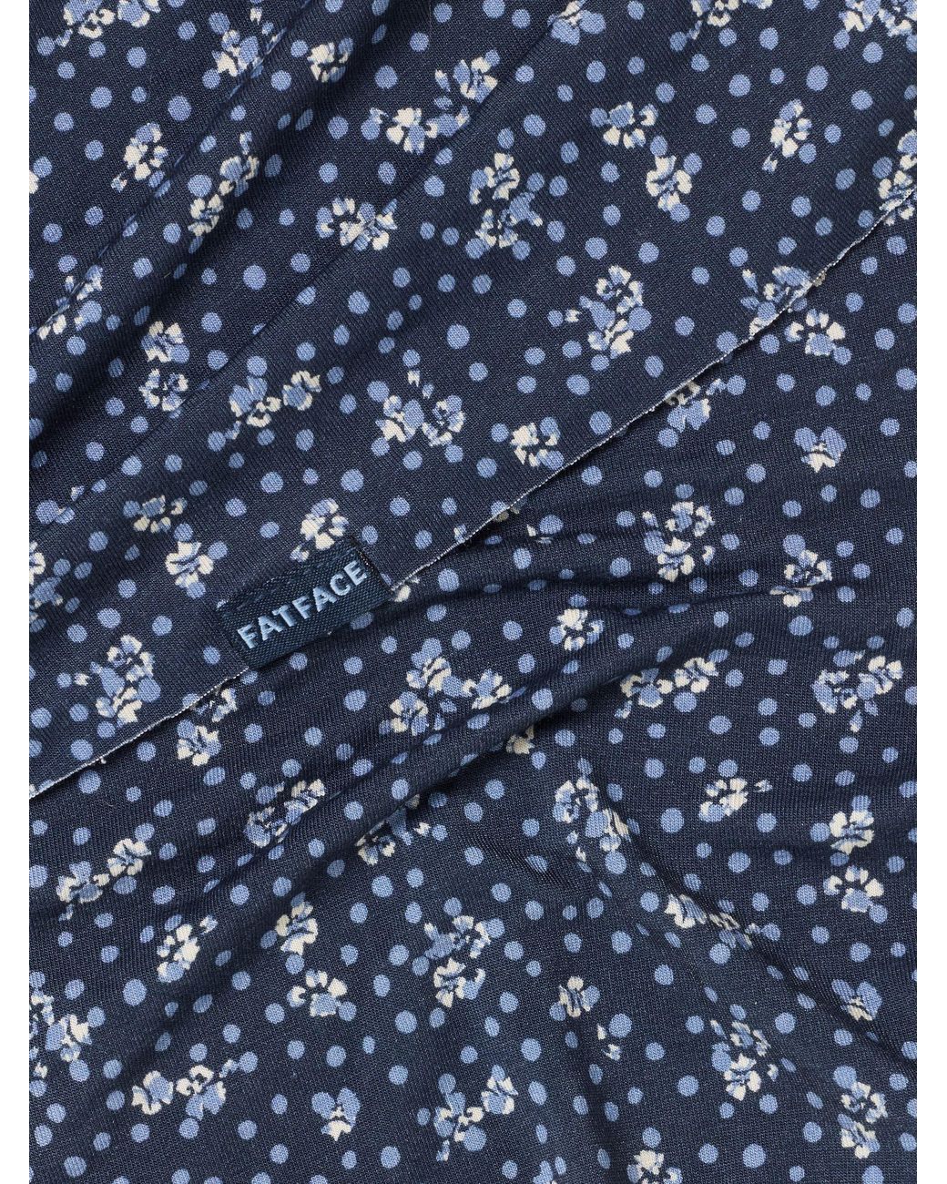 FatFace Blue Floral Spot Print Multi Snood