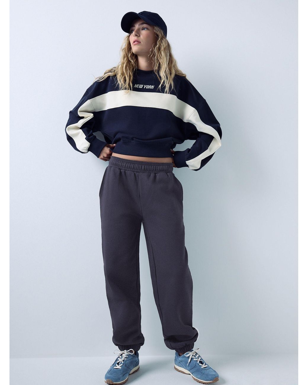 Next Blue Cuffed Joggers