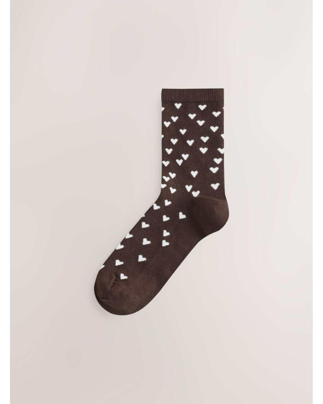 Next Natural Multi Hearts Pattern Ankle Socks 5 Pack