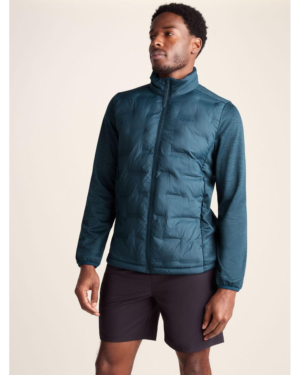 TOG24 Blue Anick Lightweight Insulated Hybrid Jacket for men