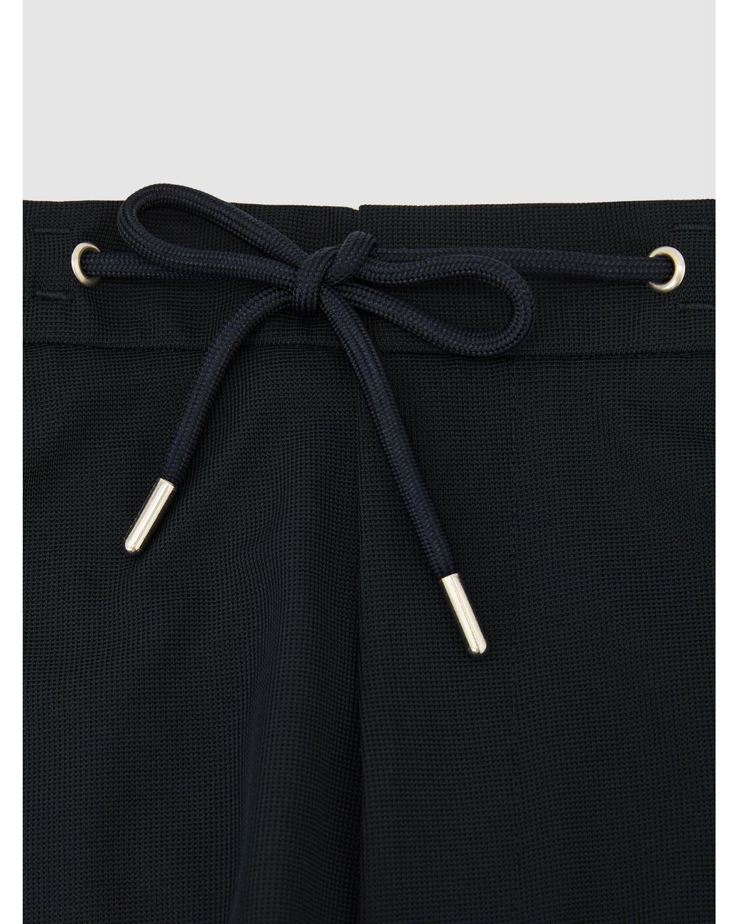 Reiss Blue Textured Drawstring Shorts for men