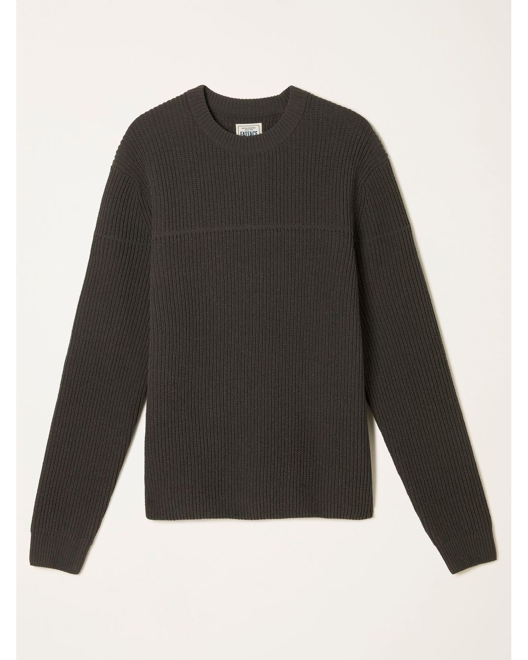 FatFace Brown Kelbrook Knitted Crew Neck Jumper for men