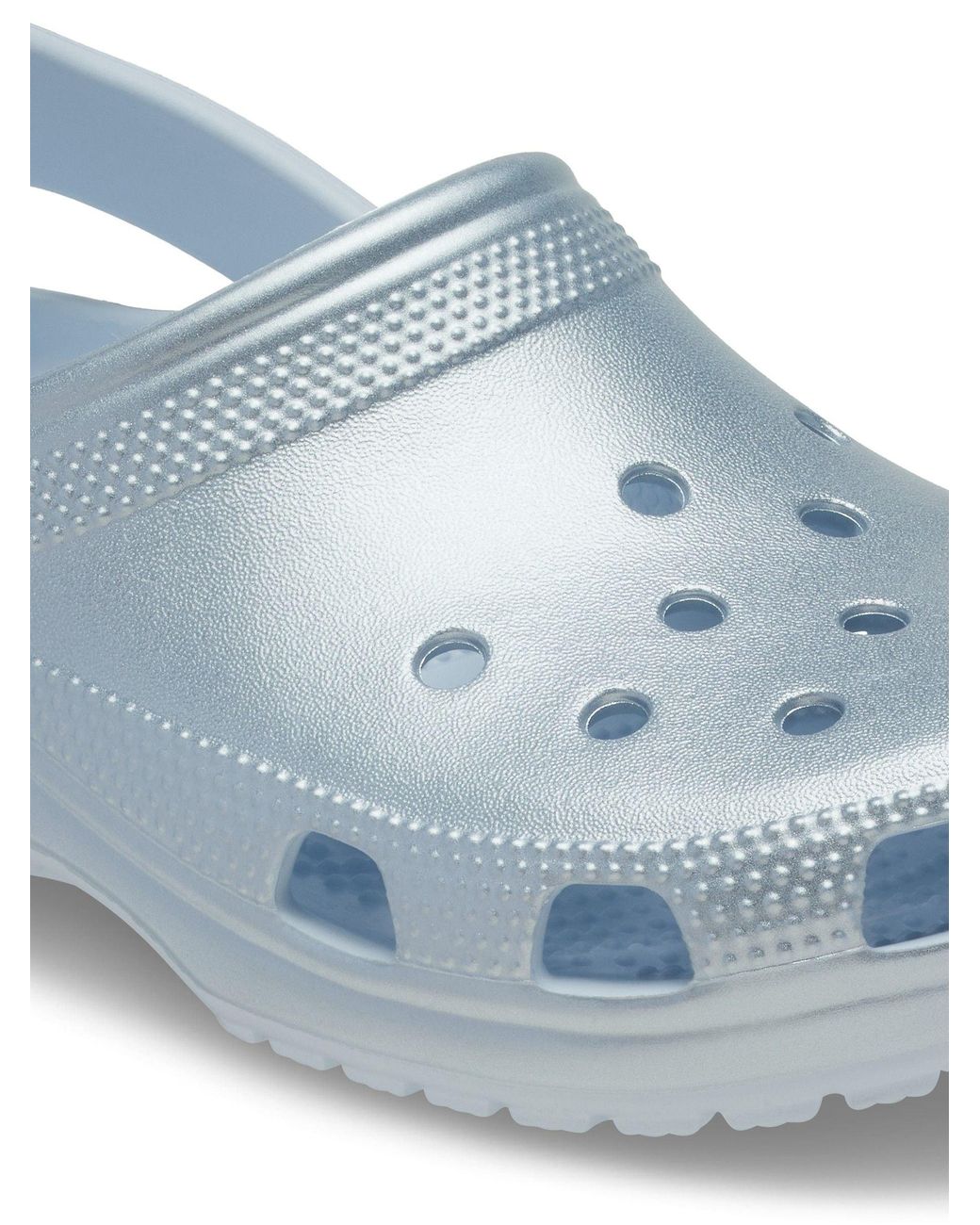 CROCSTM Blue Classic Tinted Metallic Clogs