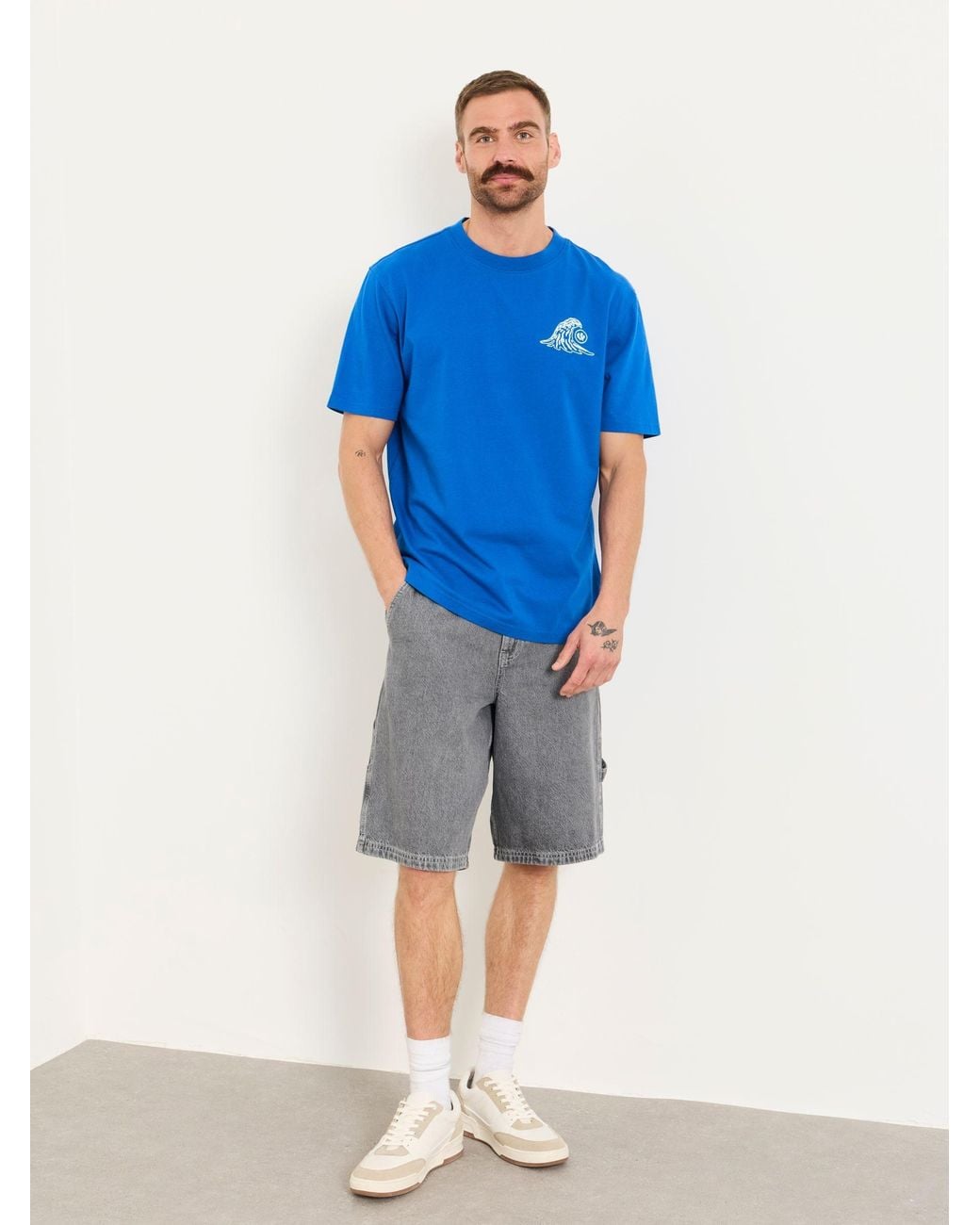 FatFace Blue Gnarly Surf Relaxed Fit Graphic T-Shirt for men