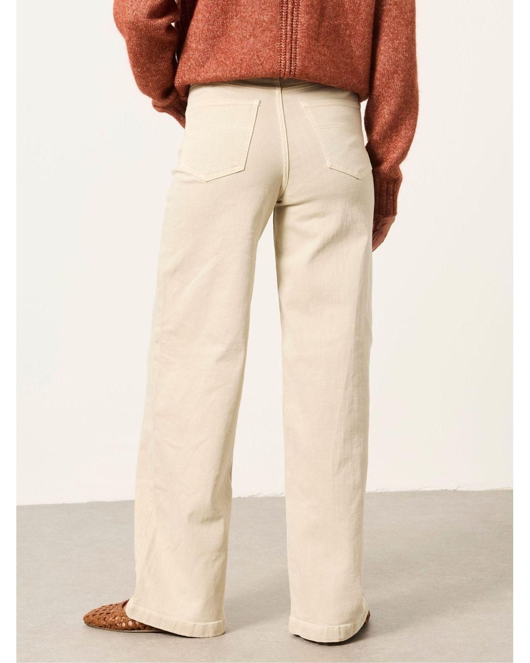 FatFace Natural Fatface Welling Clay Wide Leg Jeans