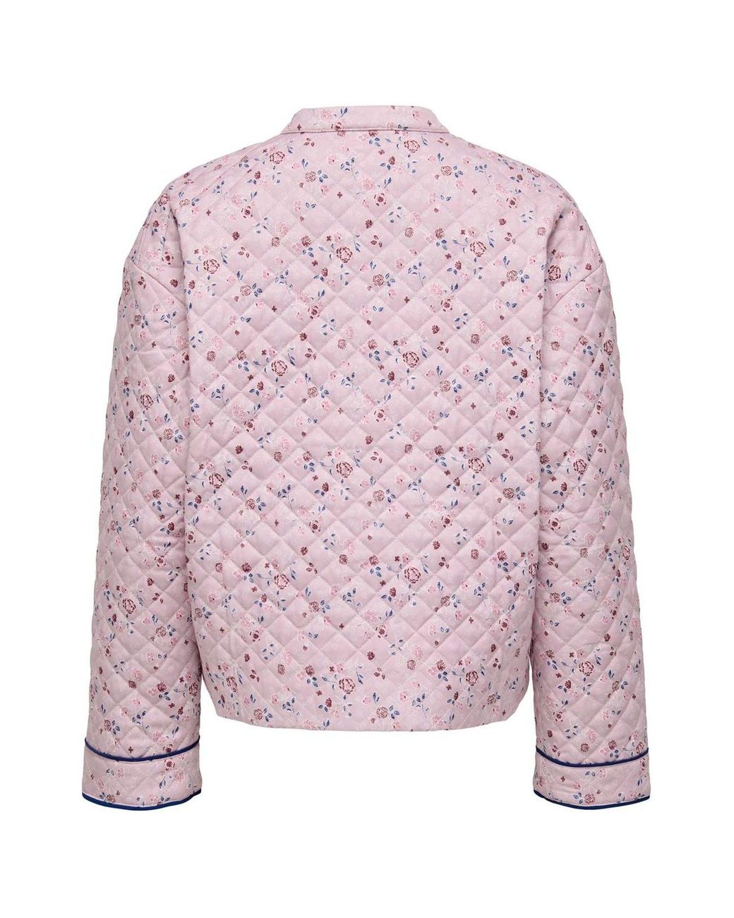 ONLY Pink Printed Quilted Short Jacket