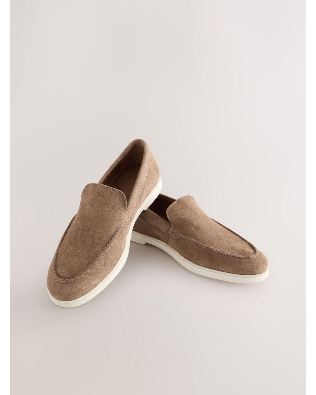Next Natural Suede Loafers for men