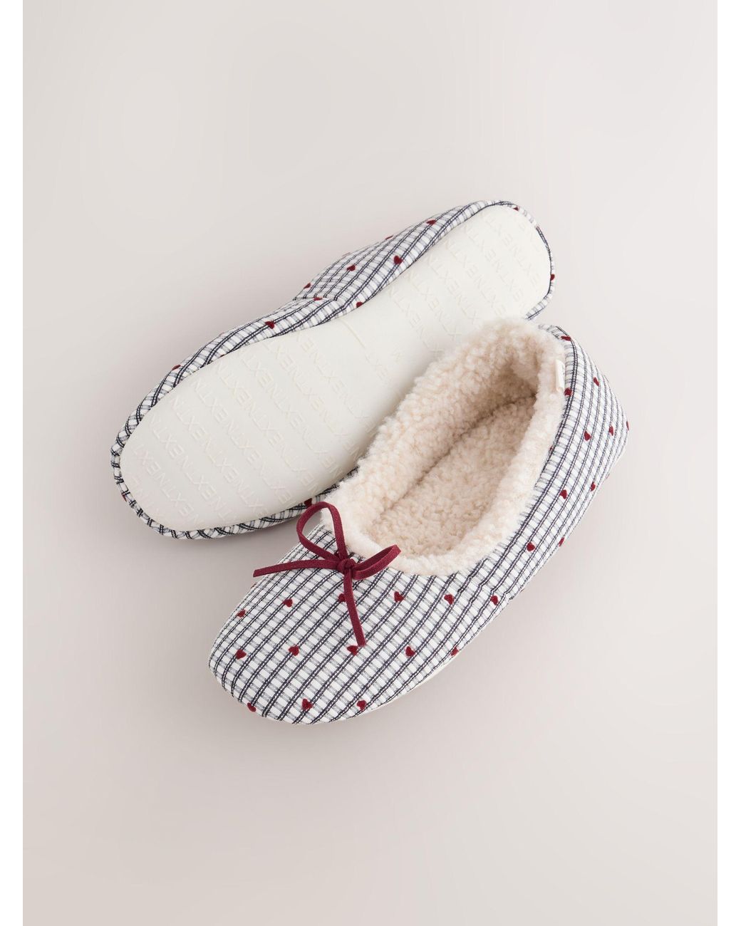Next Natural Whiite Ballet Slippers
