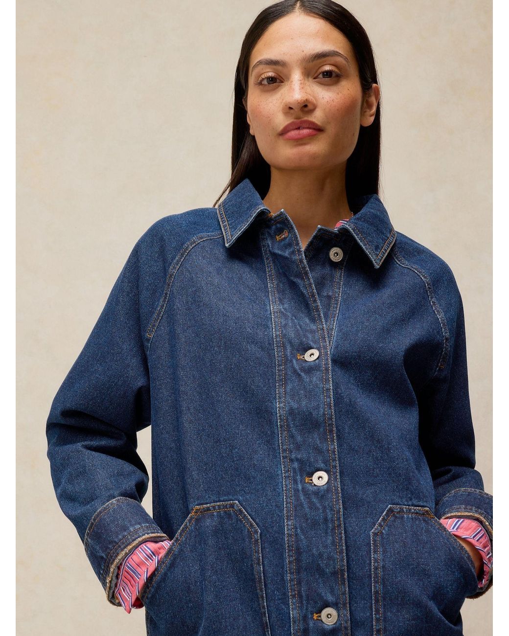 White Stuff Blue Benny Denim Barn Jacket