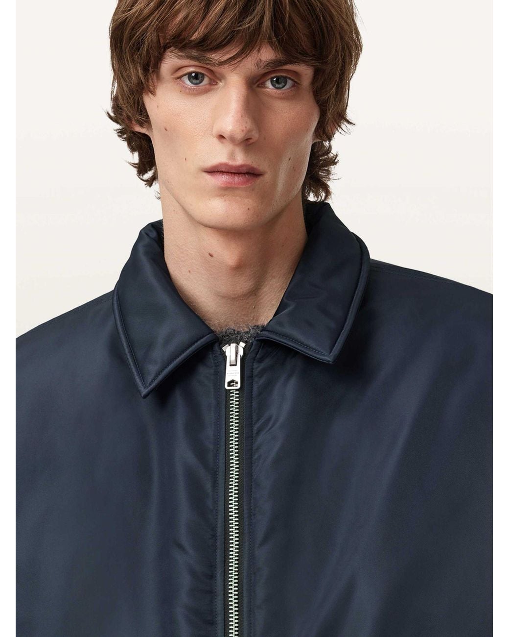 AllSaints Blue Allsaints Fallon Bomber Jacket for men