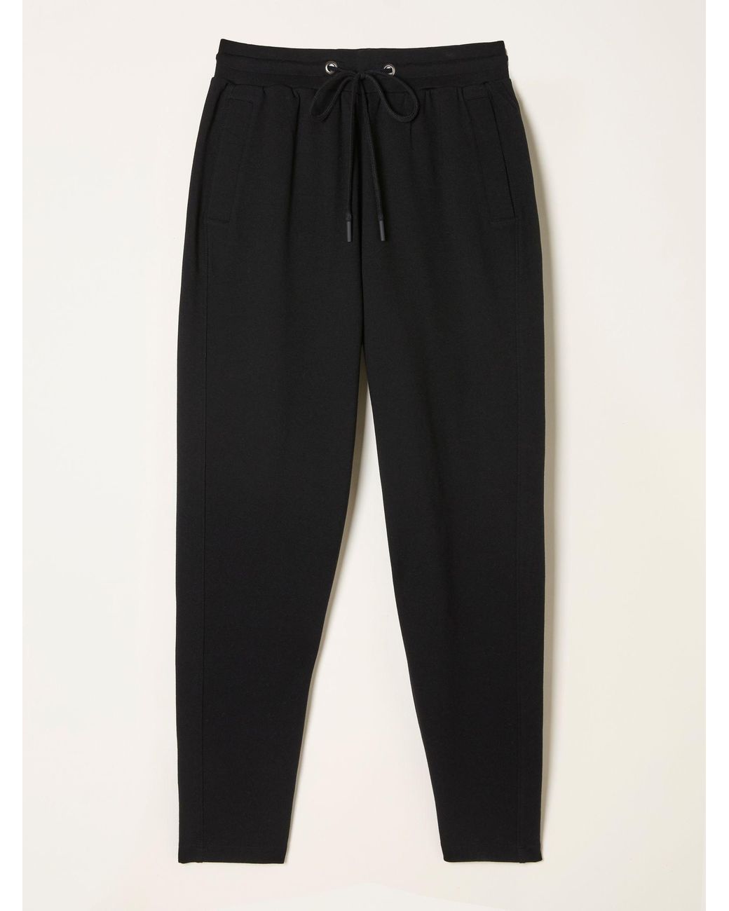FatFace Black Cleo Tapered Leg Ponte Trouser