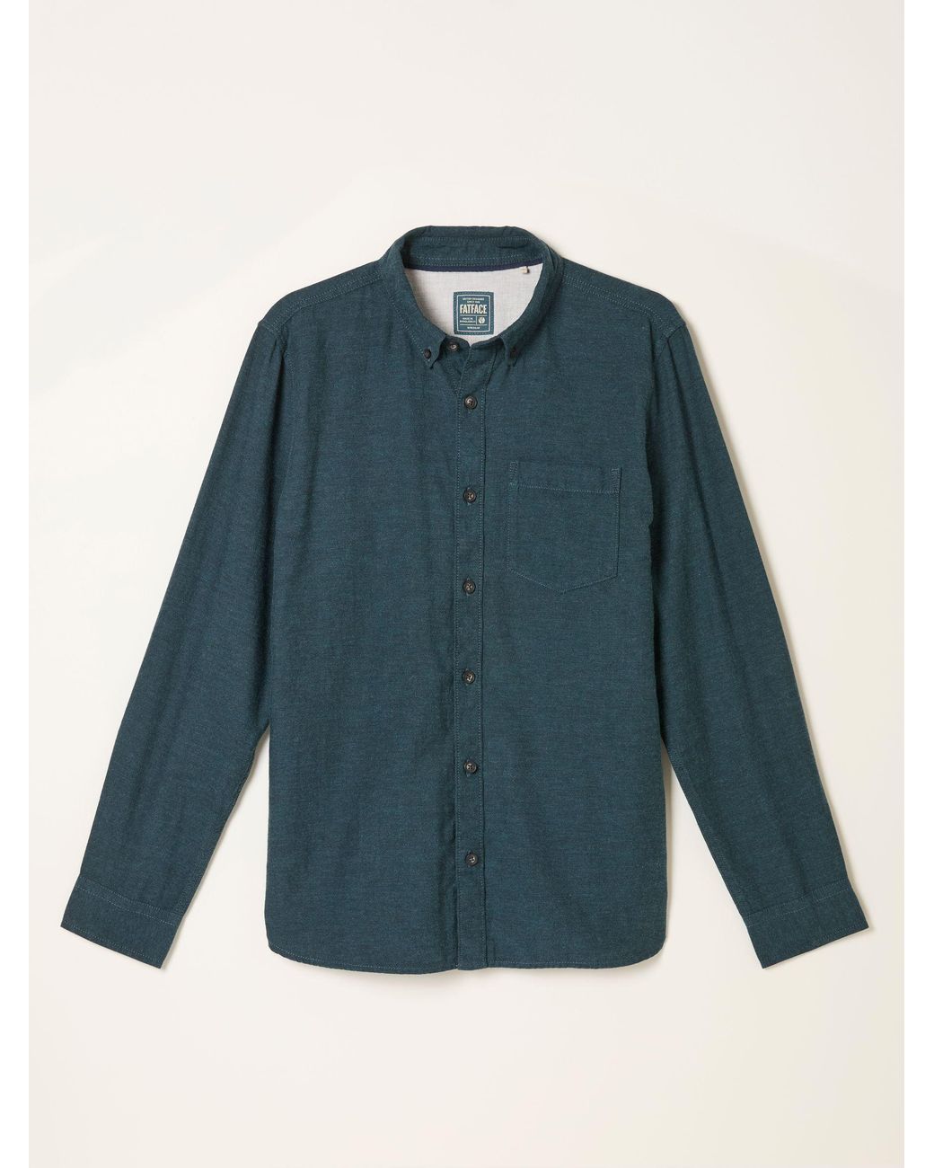 FatFace Multicolor Oxlow Long Sleeve Plain Shirt for men