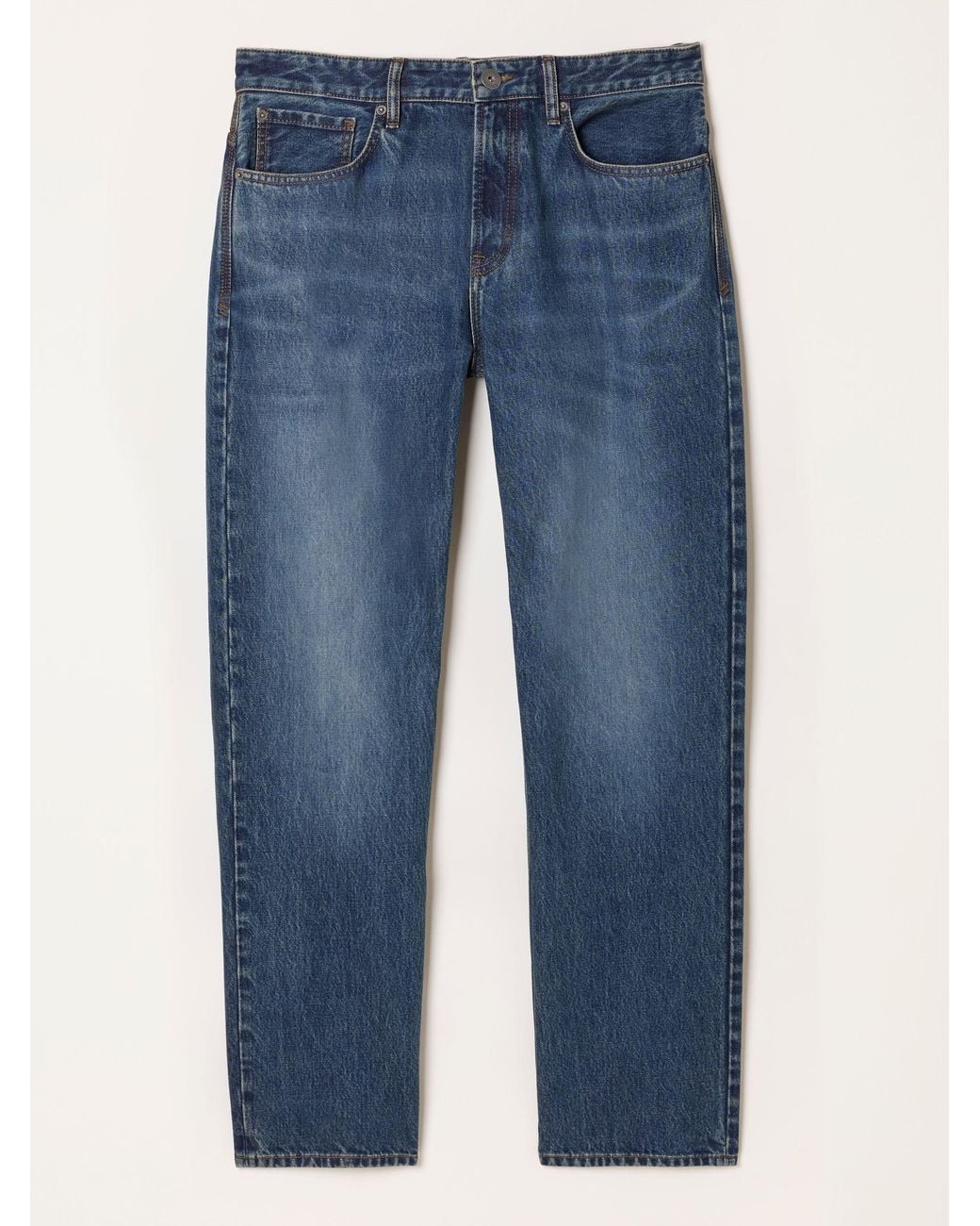 FatFace Blue Relaxed Straight Fit Jeans for men