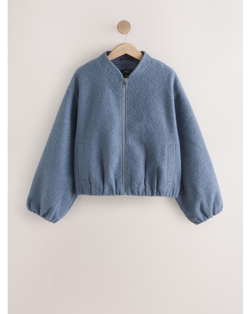 Next Blue Coatigan Bomber Jacket