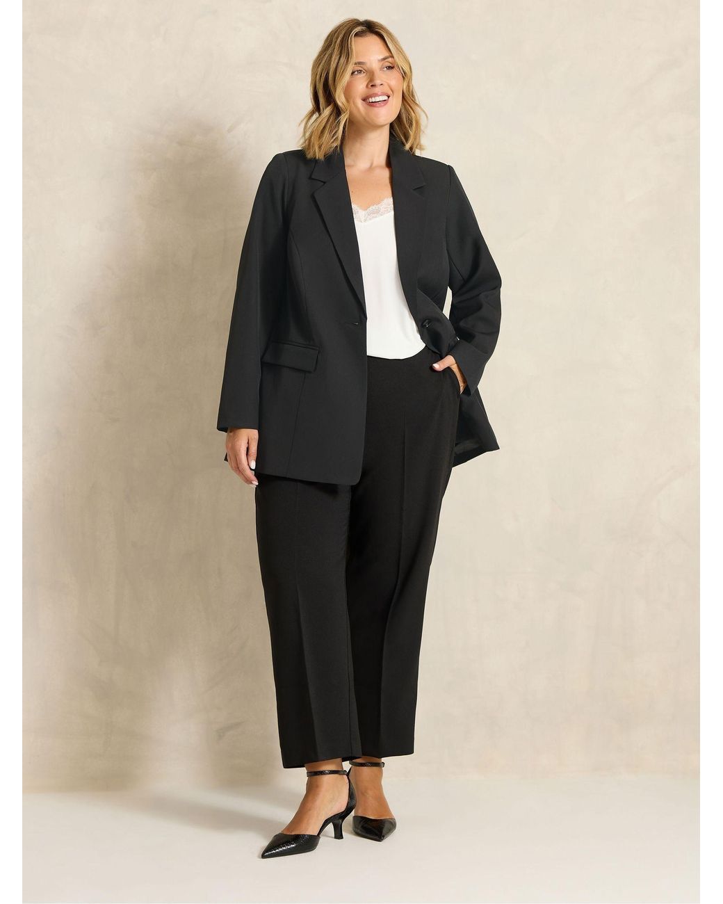 Evans Black Tailored Blazer
