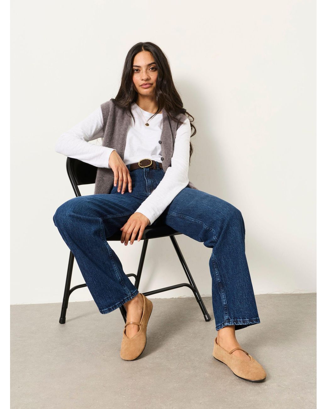 FatFace Blue Filby Relaxed Straight Jeans