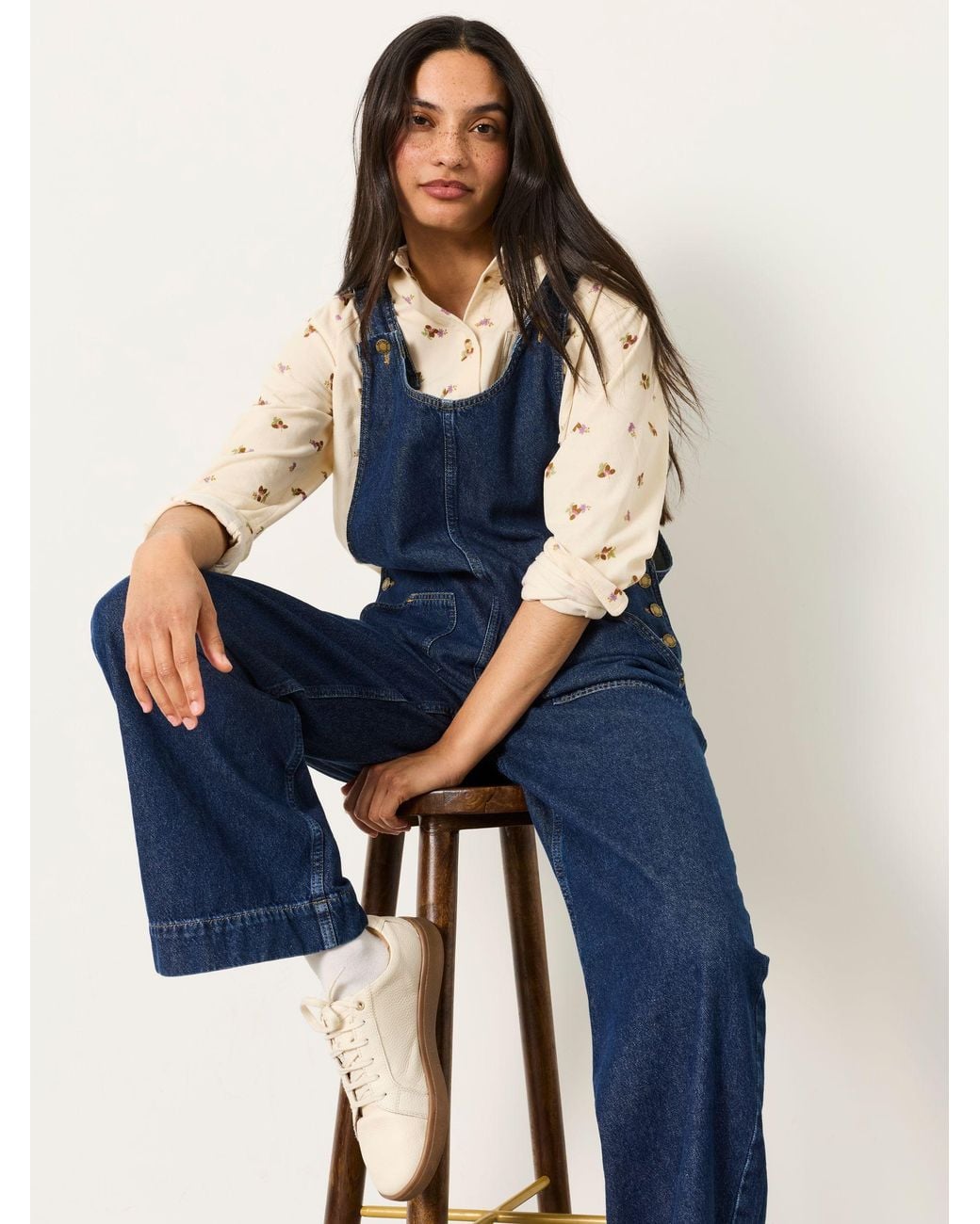 FatFace Blue Raffles Dungaree