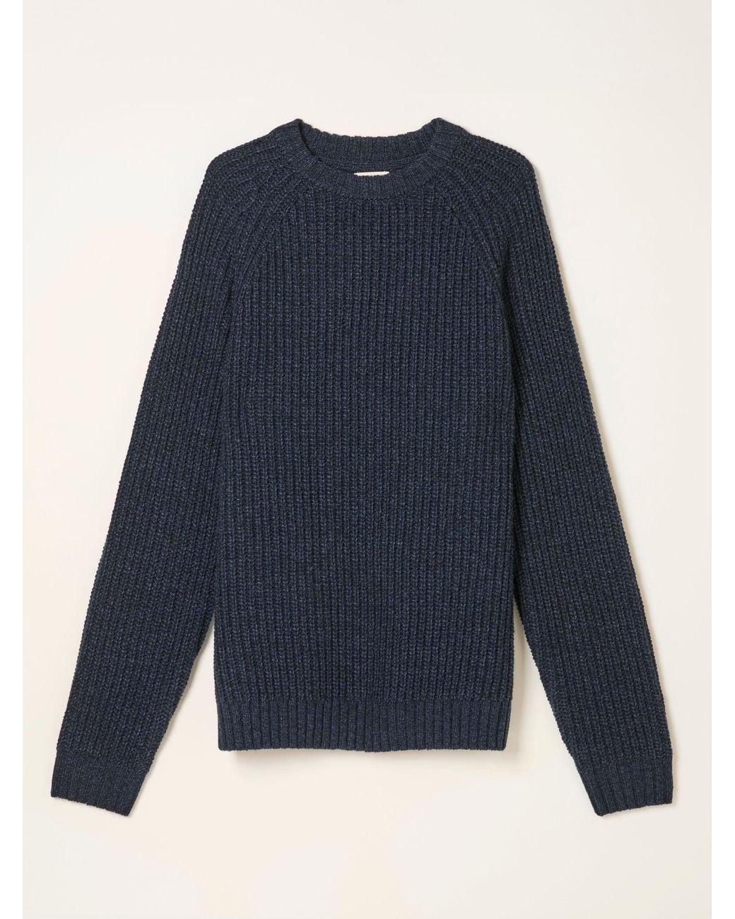 FatFace Blue Fife Knitted Crew Jumper for men