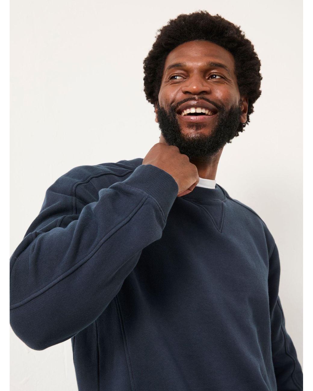 FatFace Blue Brooke Crew Sweat for men