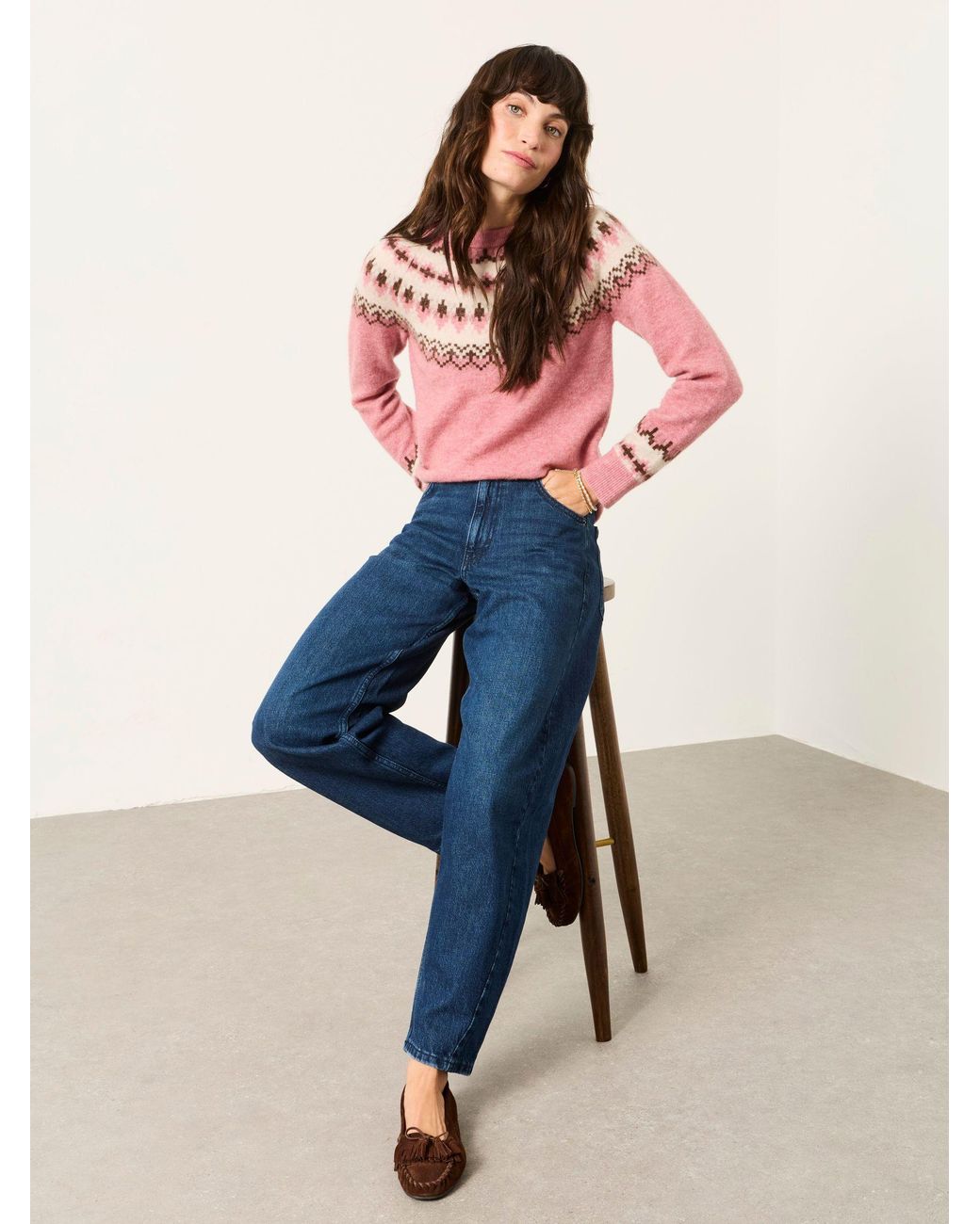 FatFace Blue Camber Barrel Jeans