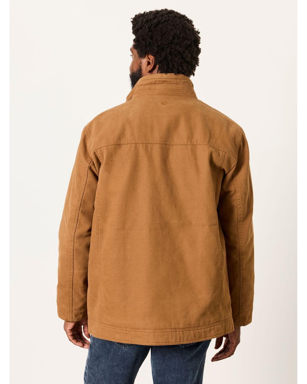 FatFace Natural Canvas Jacket for men
