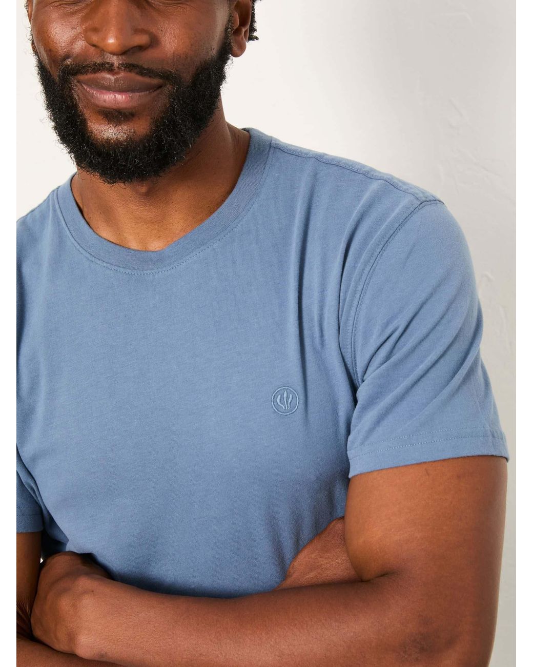 FatFace Blue Lulworth Short Sleeve T-Shirt for men