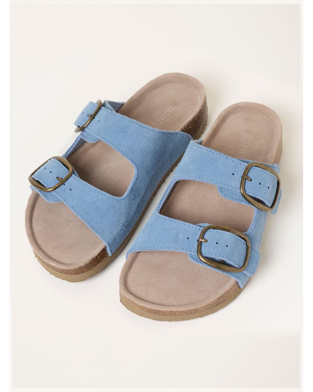 FatFace Brown Meldon Leather Footbed Sandal