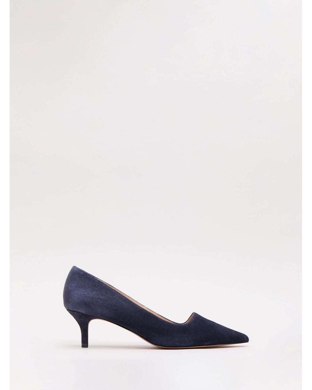 Phase Eight Blue Wildleder-Halbschuhe