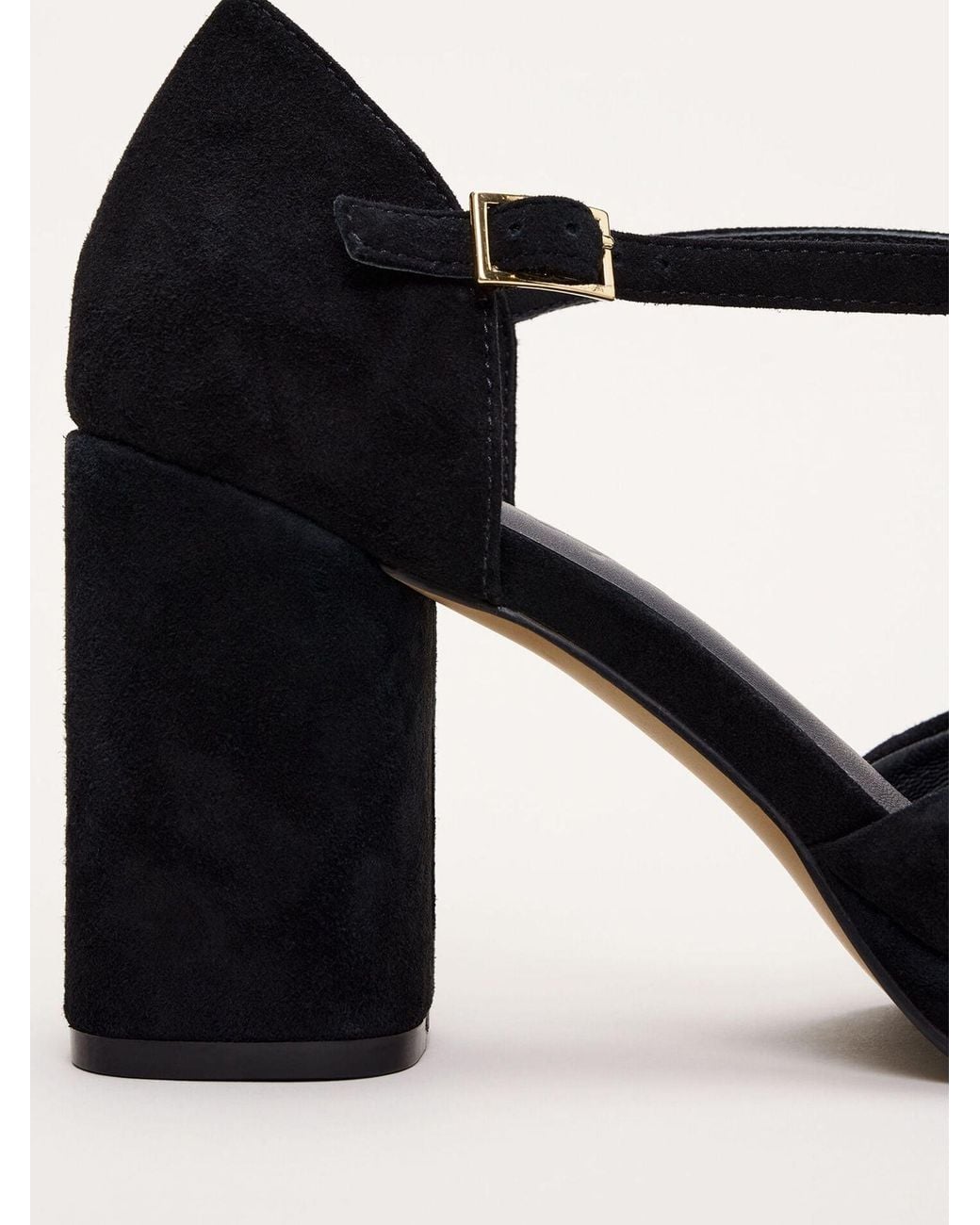 Phase Eight Black Suede Platform Shoes