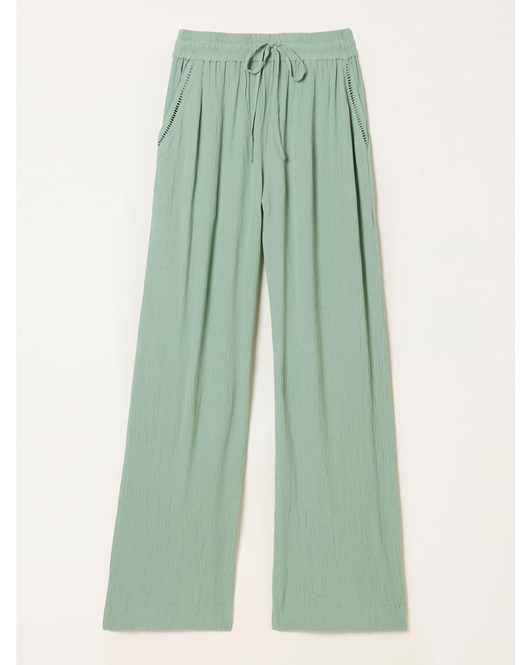 FatFace Green Melissa Palazzo Trousers