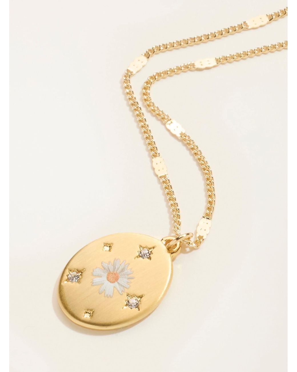 FatFace Natural Fatface April Birth Flower Necklace