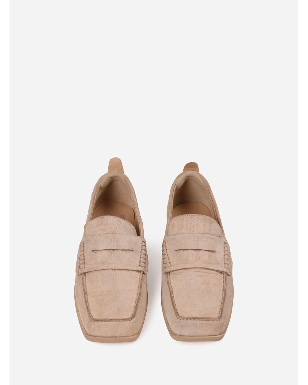 Bronx Pink Colby Suede Loafers